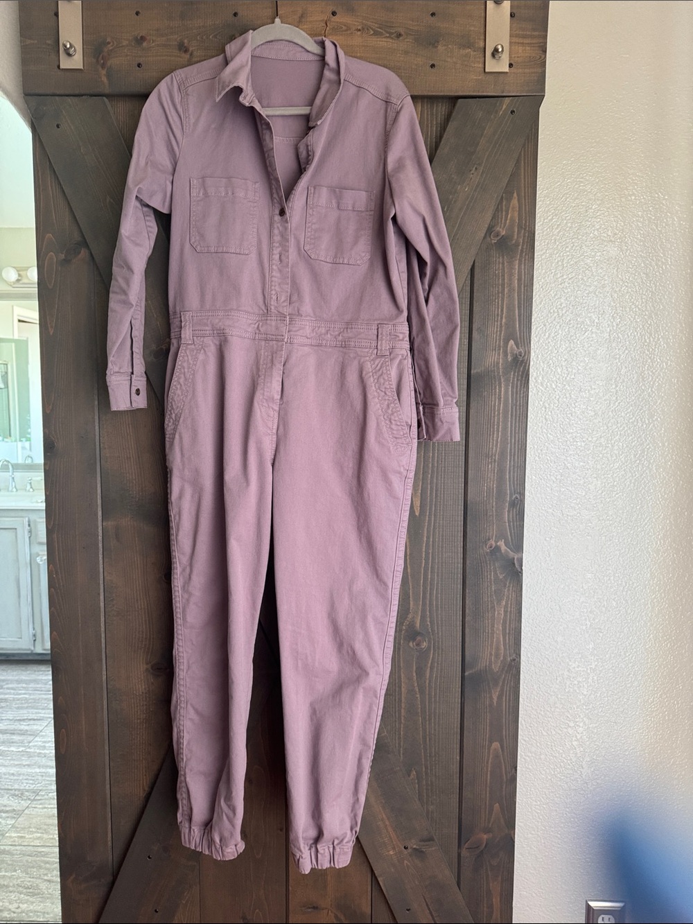 Mauve Utility Jumpsuit Boden
